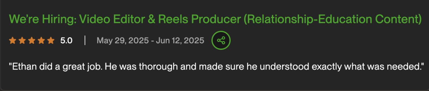 Client review 1