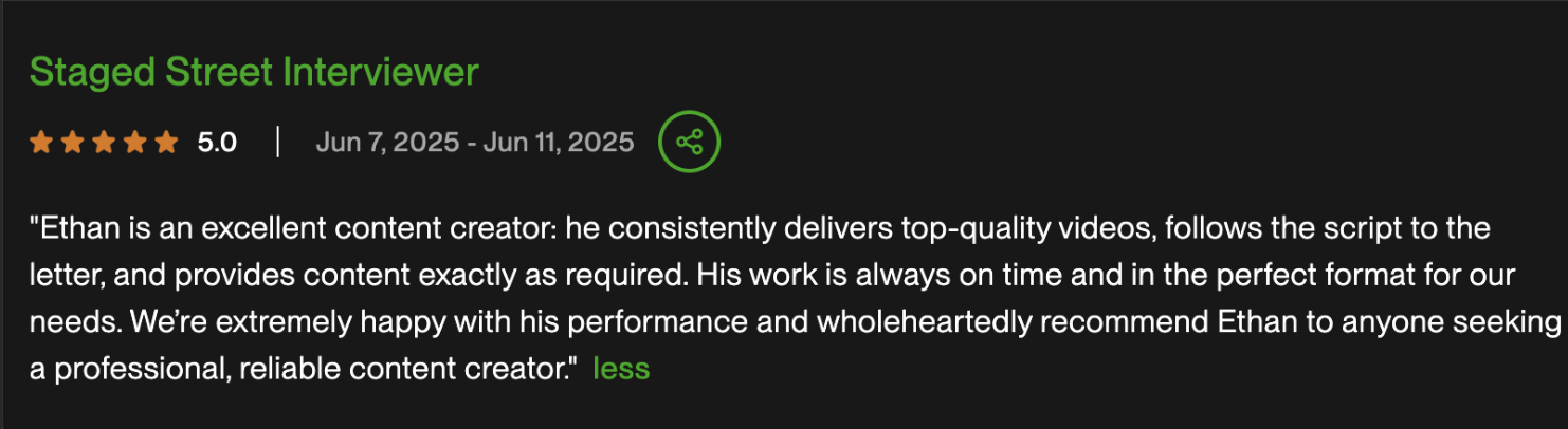 Client review 2